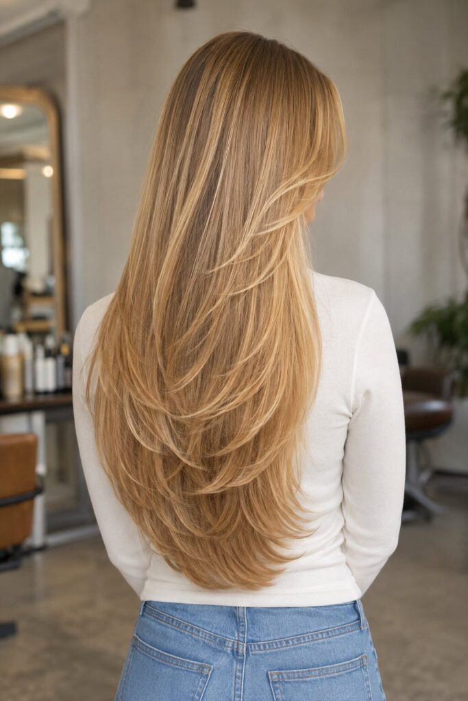 Soft Feathered U-Shape Cut
