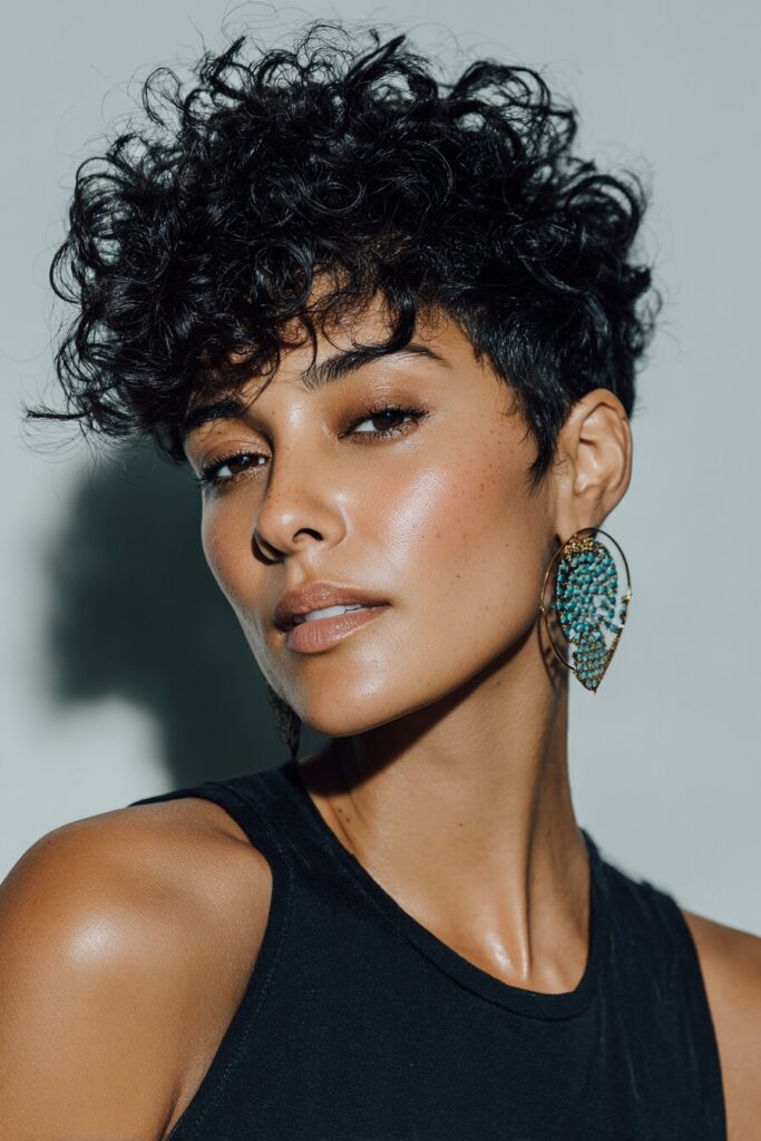 Crown-Heavy Tapered Pixie