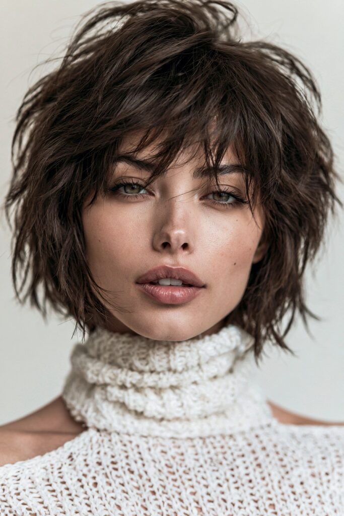 Messy Pageboy Cut
