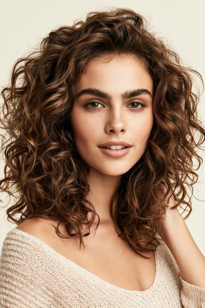 Rounded Shoulder-Length Layers